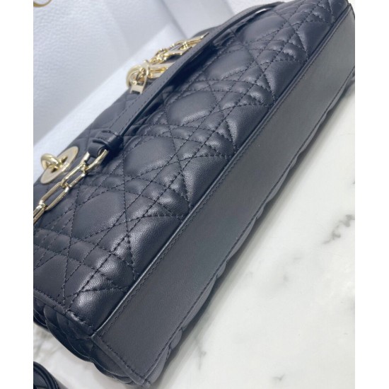 Fake Christian Dior Lady D-Joy Bag Black Replica Replica Christian Dior Lady D-Joy Bag Black