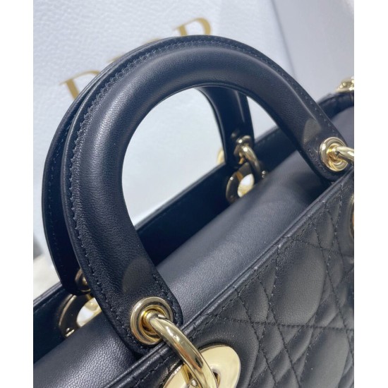Fake Christian Dior Lady D-Joy Bag Black Replica Replica Christian Dior Lady D-Joy Bag Black