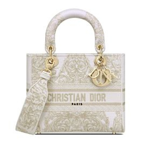 Replica Christian Dior Medium Lady D-Lite Bag Golden Replica Christian Dior Medium Lady D-Lite Bag Golden