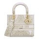 Replica Christian Dior Medium Lady D-Lite Bag Golden Replica Christian Dior Medium Lady D-Lite Bag Golden