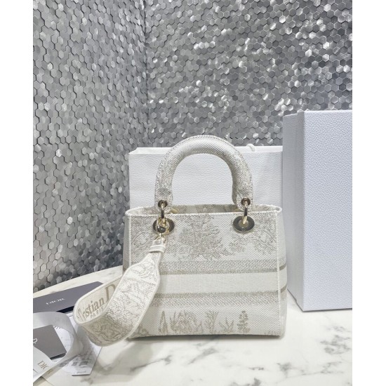 Replica Christian Dior Medium Lady D-Lite Bag Golden Replica Christian Dior Medium Lady D-Lite Bag Golden