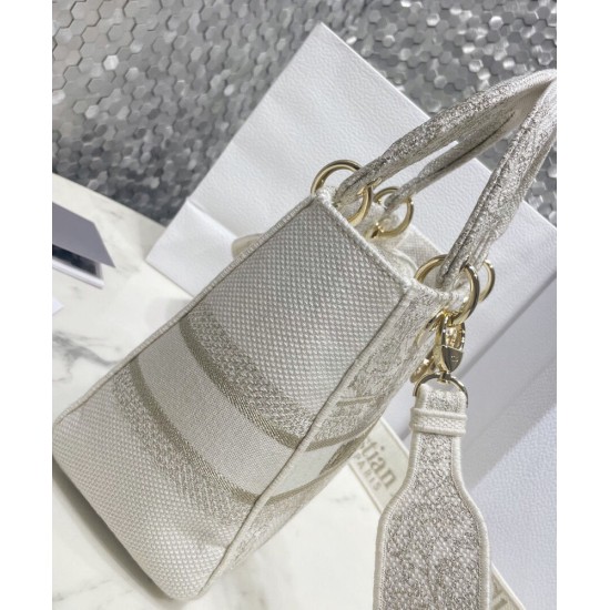 Replica Christian Dior Medium Lady D-Lite Bag Golden Replica Christian Dior Medium Lady D-Lite Bag Golden