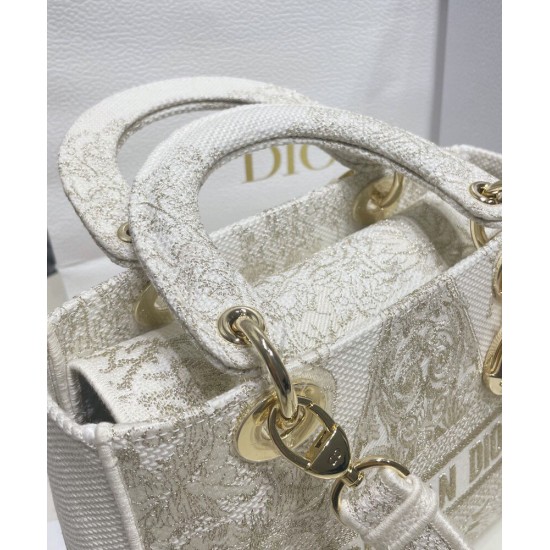 Replica Christian Dior Medium Lady D-Lite Bag Golden Replica Christian Dior Medium Lady D-Lite Bag Golden