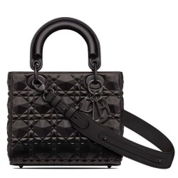 Fake Christian Dior Small Lady Dior My Abcdior Bag Black Replica