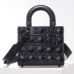 Fake Christian Dior Small Lady Dior My Abcdior Bag Black Replica