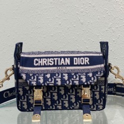 Replica Christian Dior Small Diorcamp Bag Blue