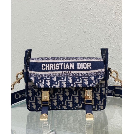 Replica Christian Dior Small Diorcamp Bag Blue