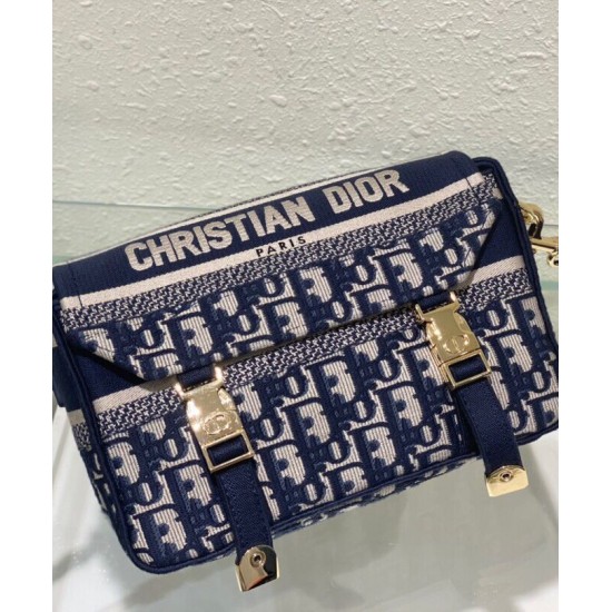 Replica Christian Dior Small Diorcamp Bag Blue
