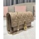 Fake Christian Dior Lady Dior Chain Pouch Apricot Replica Fake Christian Dior Lady Dior Chain Pouch Apricot Replica