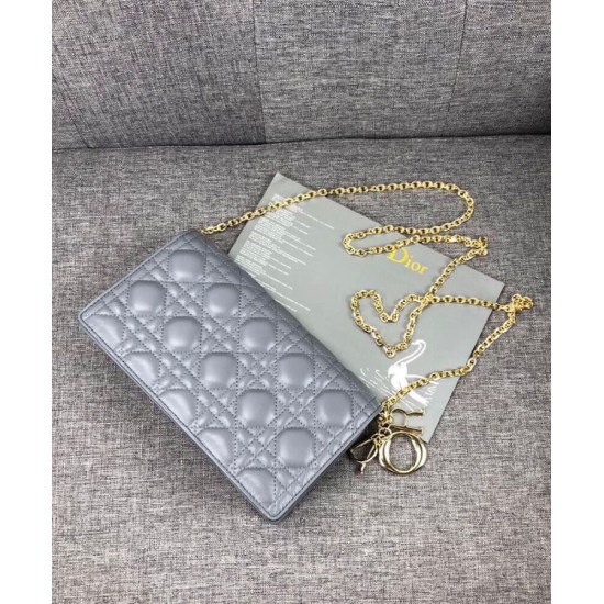 Replica Christian Dior Lady Dior Pouch Blue Replica Christian Dior Lady Dior Pouch Blue