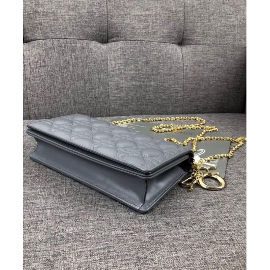 Replica Christian Dior Lady Dior Pouch Blue Replica Christian Dior Lady Dior Pouch Blue