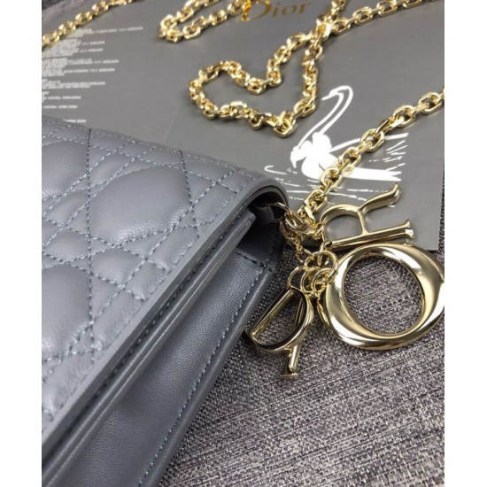 Replica Christian Dior Lady Dior Pouch Blue Replica Christian Dior Lady Dior Pouch Blue