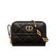 Replica Christian Dior Mini Dior Caro Zipped Pouch Black Replica Christian Dior Mini Dior Caro Zipped Pouch Black