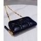 Replica Christian Dior Mini Dior Caro Zipped Pouch Black Replica Christian Dior Mini Dior Caro Zipped Pouch Black
