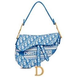 Replica Christian Dior Saddle Bag Blue