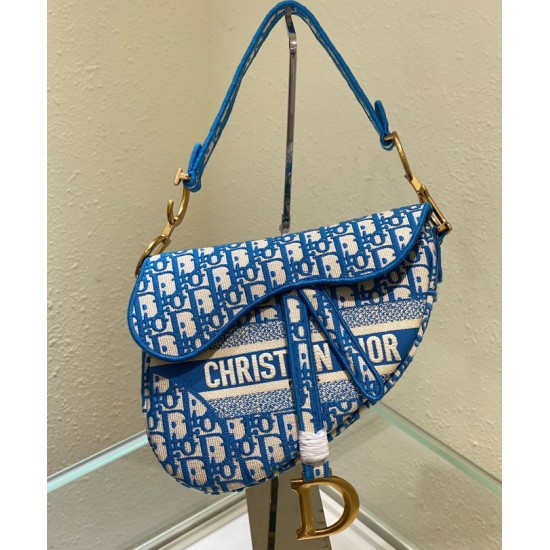Replica Christian Dior Saddle Bag Blue Replica Christian Dior Saddle Bag Blue