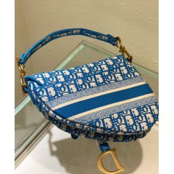 Replica Christian Dior Saddle Bag Blue Replica Christian Dior Saddle Bag Blue