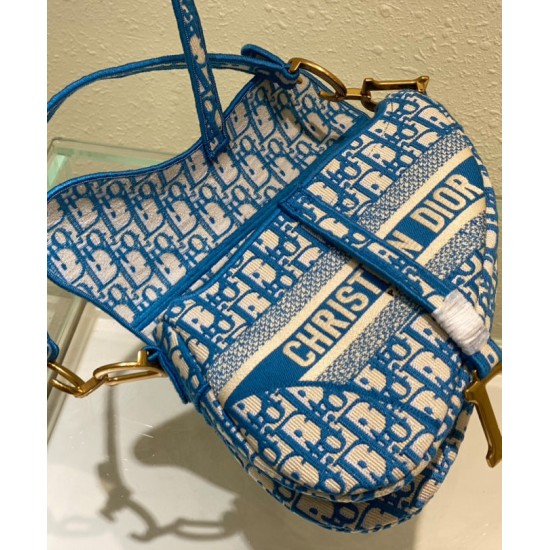 Replica Christian Dior Saddle Bag Blue Replica Christian Dior Saddle Bag Blue