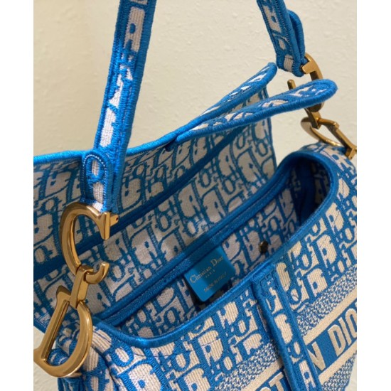 Replica Christian Dior Saddle Bag Blue Replica Christian Dior Saddle Bag Blue