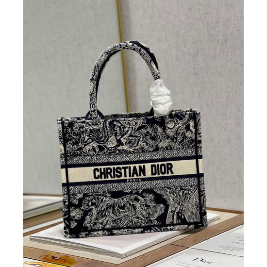Fake Christian Dior Small Dior Book Tote Dark Blue Replica Replica Christian Dior Small Dior Book Tote Dark Blue