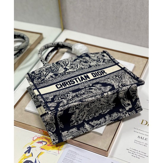 Fake Christian Dior Small Dior Book Tote Dark Blue Replica Replica Christian Dior Small Dior Book Tote Dark Blue