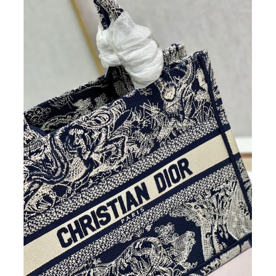 Fake Christian Dior Small Dior Book Tote Dark Blue Replica Replica Christian Dior Small Dior Book Tote Dark Blue