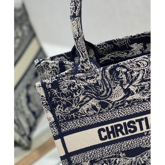 Fake Christian Dior Small Dior Book Tote Dark Blue Replica Replica Christian Dior Small Dior Book Tote Dark Blue
