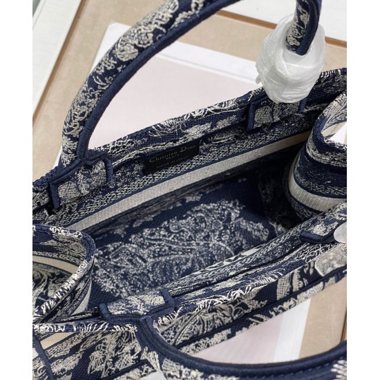 Fake Christian Dior Small Dior Book Tote Dark Blue Replica Replica Christian Dior Small Dior Book Tote Dark Blue