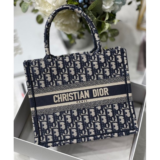 Replica Christian Dior Small Dior Book Tote Dark Blue Replica Christian Dior Small Dior Book Tote Dark Blue