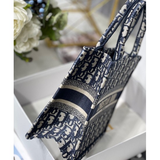 Replica Christian Dior Small Dior Book Tote Dark Blue Replica Christian Dior Small Dior Book Tote Dark Blue