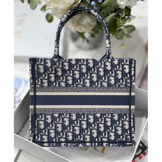 Replica Christian Dior Small Dior Book Tote Dark Blue Replica Christian Dior Small Dior Book Tote Dark Blue