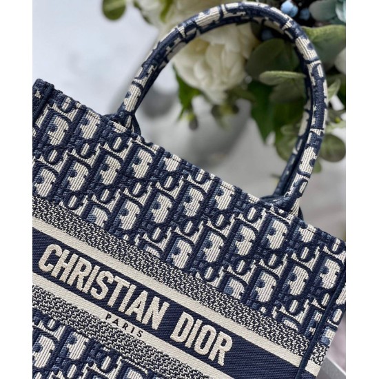 Replica Christian Dior Small Dior Book Tote Dark Blue Replica Christian Dior Small Dior Book Tote Dark Blue