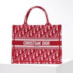 Replica Christian Dior Small Dior Book Tote Red