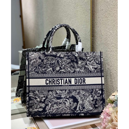 Replica Christian Dior Large Dior Book Tote Dark Blue Replica Christian Dior Large Dior Book Tote Dark Blue