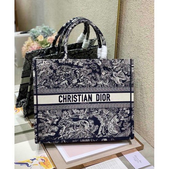 Replica Christian Dior Large Dior Book Tote Dark Blue Replica Christian Dior Large Dior Book Tote Dark Blue