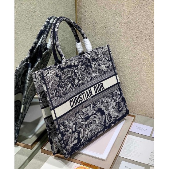 Replica Christian Dior Large Dior Book Tote Dark Blue Replica Christian Dior Large Dior Book Tote Dark Blue