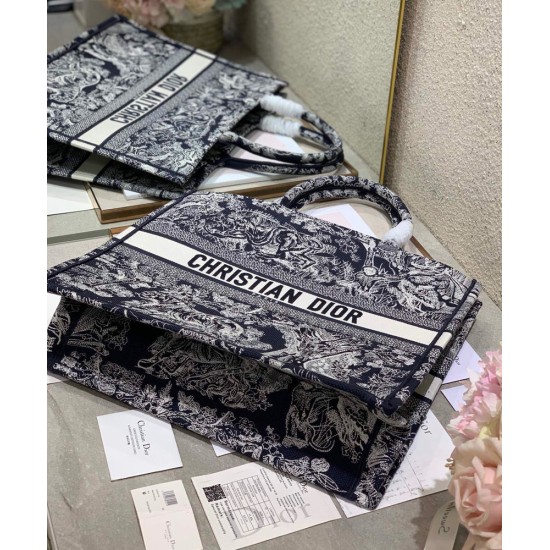 Replica Christian Dior Large Dior Book Tote Dark Blue Replica Christian Dior Large Dior Book Tote Dark Blue