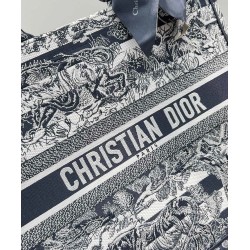 Replica Christian Dior Large Book Tote Dark Blue Replica Christian Dior Large Book Tote Dark Blue