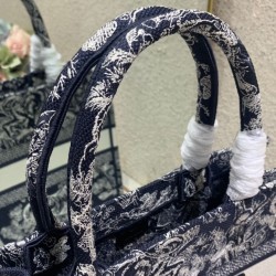 Replica Christian Dior Medium Dior Book Tote Dark Blue