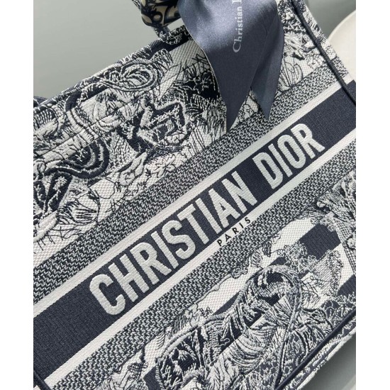 Fake Christian Dior Medium Book Tote Dark Blue Replica Replica Christian Dior Medium Book Tote Dark Blue