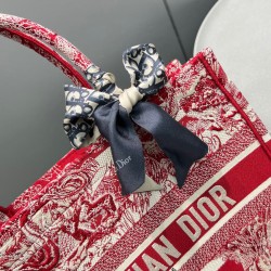 Fake Christian Dior Medium Book Tote Red Replica