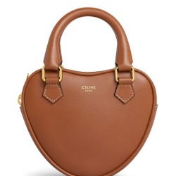 Replica Celine Medium Heart In Smooth Calfskin Coffee