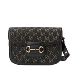 Replica Gucci Horsebit 1955 Shoulder Bag 602204 Black