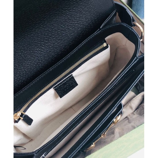 Replica Gucci Horsebit 1955 Shoulder Bag 602204 Black Replica Gucci Horsebit 1955 Shoulder Bag 602204 Black