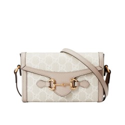 Replica Gucci Horsebit 1955 Mini Bag 699296 Cream