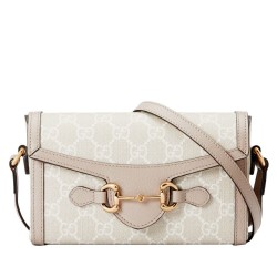 Replica Gucci Horsebit 1955 Mini Bag 699296 Cream