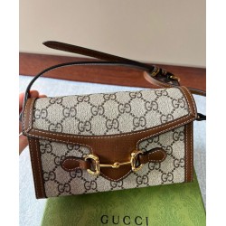 Replica Gucci Horsebit 1955 Mini Bag 699296 Brown Replica Gucci Horsebit 1955 Mini Bag 699296 Brown