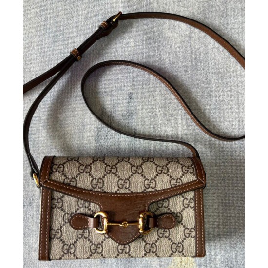 Replica Gucci Horsebit 1955 Mini Bag 699296 Brown Replica Gucci Horsebit 1955 Mini Bag 699296 Brown