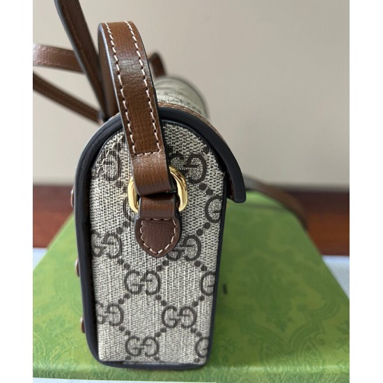 Replica Gucci Horsebit 1955 Mini Bag 699296 Brown Replica Gucci Horsebit 1955 Mini Bag 699296 Brown