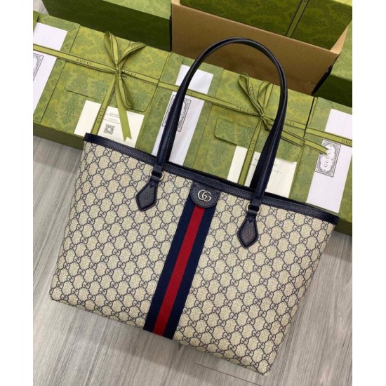 Replica Gucci Ophidia Medium GG Tote 631685 Dark Blue
